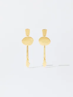 PARFOIS Lange Ohrringe>18 Karat Vergoldete Ohrringe Golden