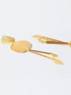 PARFOIS Lange Ohrringe>18 Karat Vergoldete Ohrringe Golden