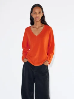 PARFOIS Lange Halsketten>100% Strickpullover Orange