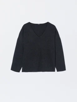 PARFOIS Lange Halsketten>100% Strickpullover Grau