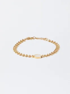 PARFOIS Ohrringe>Armband Aus Edelstahl Golden