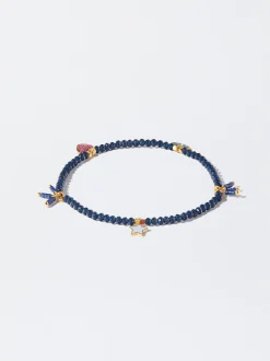 PARFOIS Ohrringe>Armband Aus Stahl Mit Charms Marineblau
