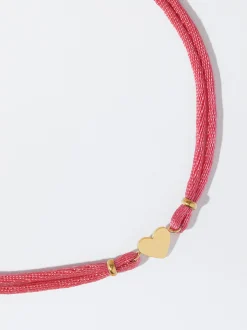 PARFOIS Ohrringe>Armband Aus Stahl Mit Herz Rosa
