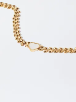 PARFOIS Ohrringe|Mittlere Ohrringe>Armband Aus Stahl Mit Herz Golden