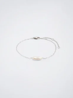 PARFOIS Ohrringe|Mittlere Ohrringe>Armband Aus Stahl Mit Perle Silber