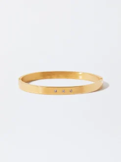 PARFOIS Ohrringe>Armband Aus Stahl Mit Strass Golden