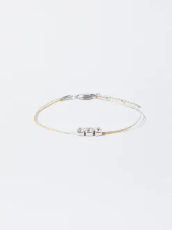 PARFOIS Ohrringe|Mittlere Ohrringe>Armband Aus Stahl Mit Strass Silber