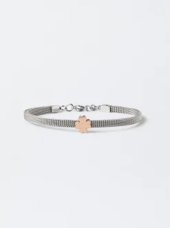 PARFOIS Ohrringe>Armband Aus Stahl Mit Verzierendem Kleeblatt Mehrfarbig