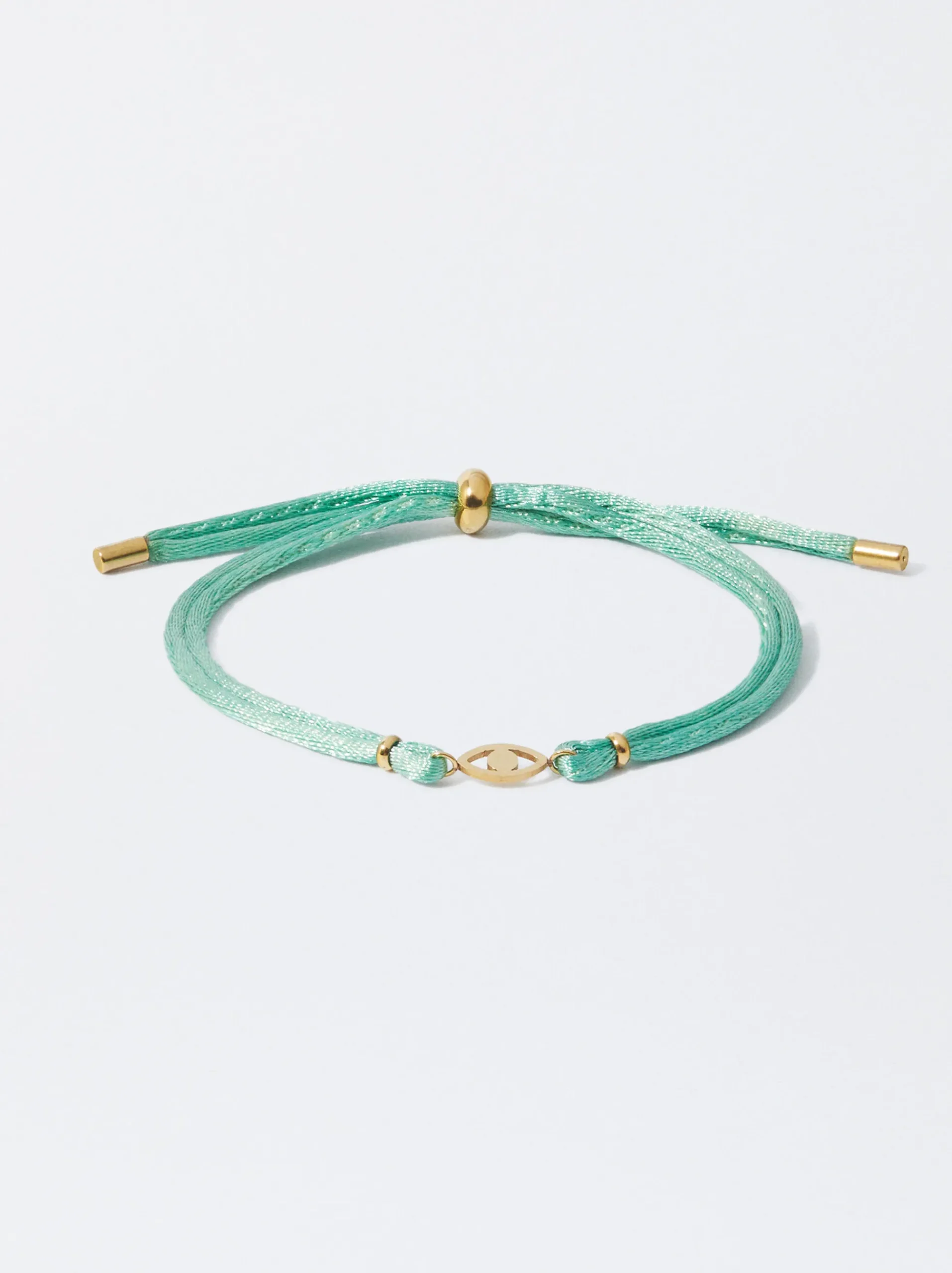 PARFOIS Ohrringe>Armband Aus Stahl Mit Zierauge Grün