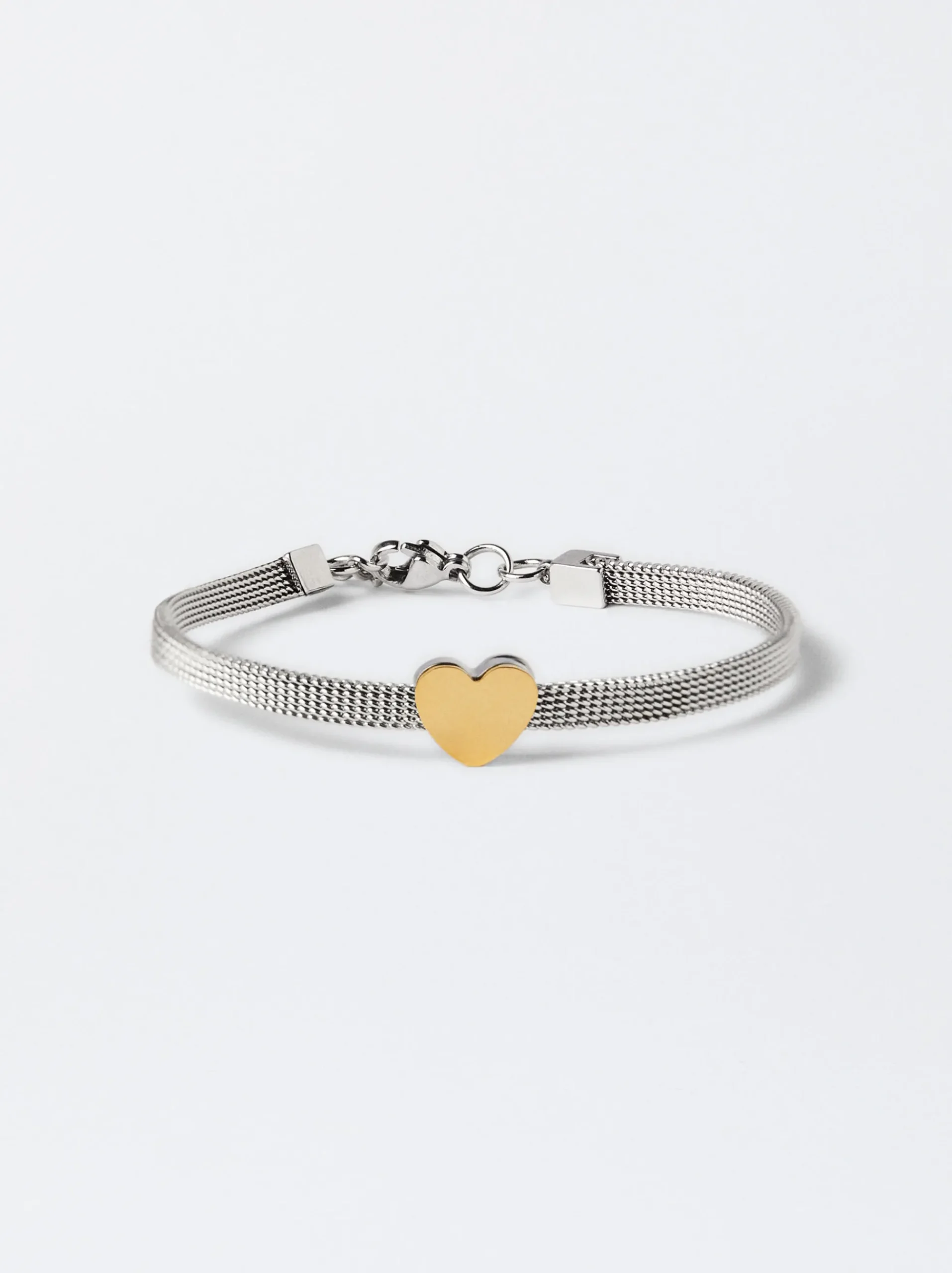 PARFOIS Ohrringe>Armband Aus Stahl Mit Zierherz Mehrfarbig