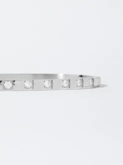PARFOIS Ohrringe>Armband Aus Stahl Mit Zirkoniasteinen Silber