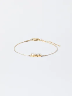 PARFOIS Ohrringe>Armband Aus Stahl Mit Zirkoniasteinen Golden