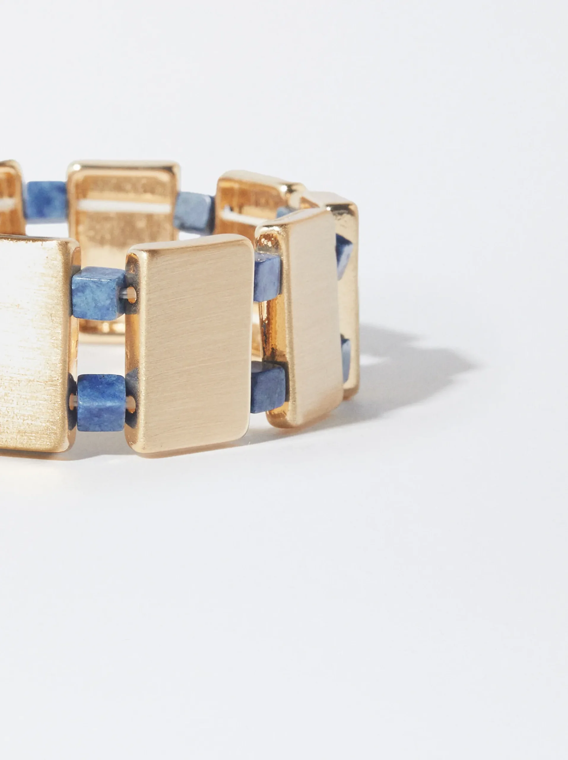 PARFOIS Kurze Halsketten>Armband Mit Naturstein Blau