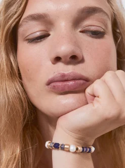 PARFOIS Trend Collection|Kurze Ohrringe>Armband Mit S&uuml;&szlig;wasserperlen Mehrfarbig