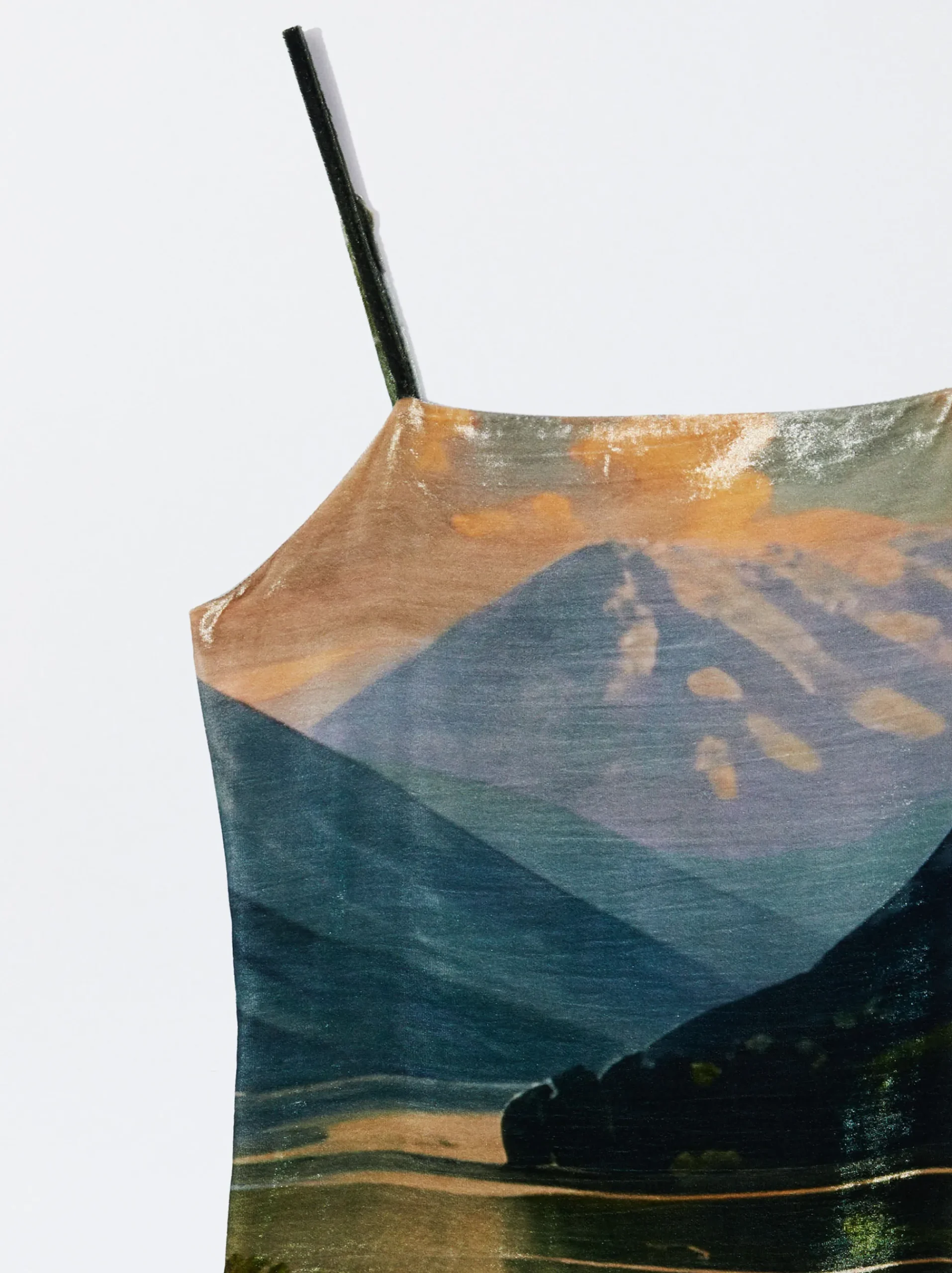 PARFOIS Schultertaschen>Asymmetrisches Samtkleid Mit Fransen Mehrfarbig