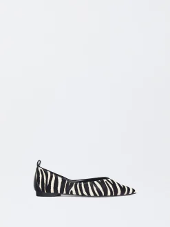 PARFOIS Raffinierter Modeschmuck|Lange Ohrringe>Ballerina Aus Leder Mit Animal-Print Schwarz