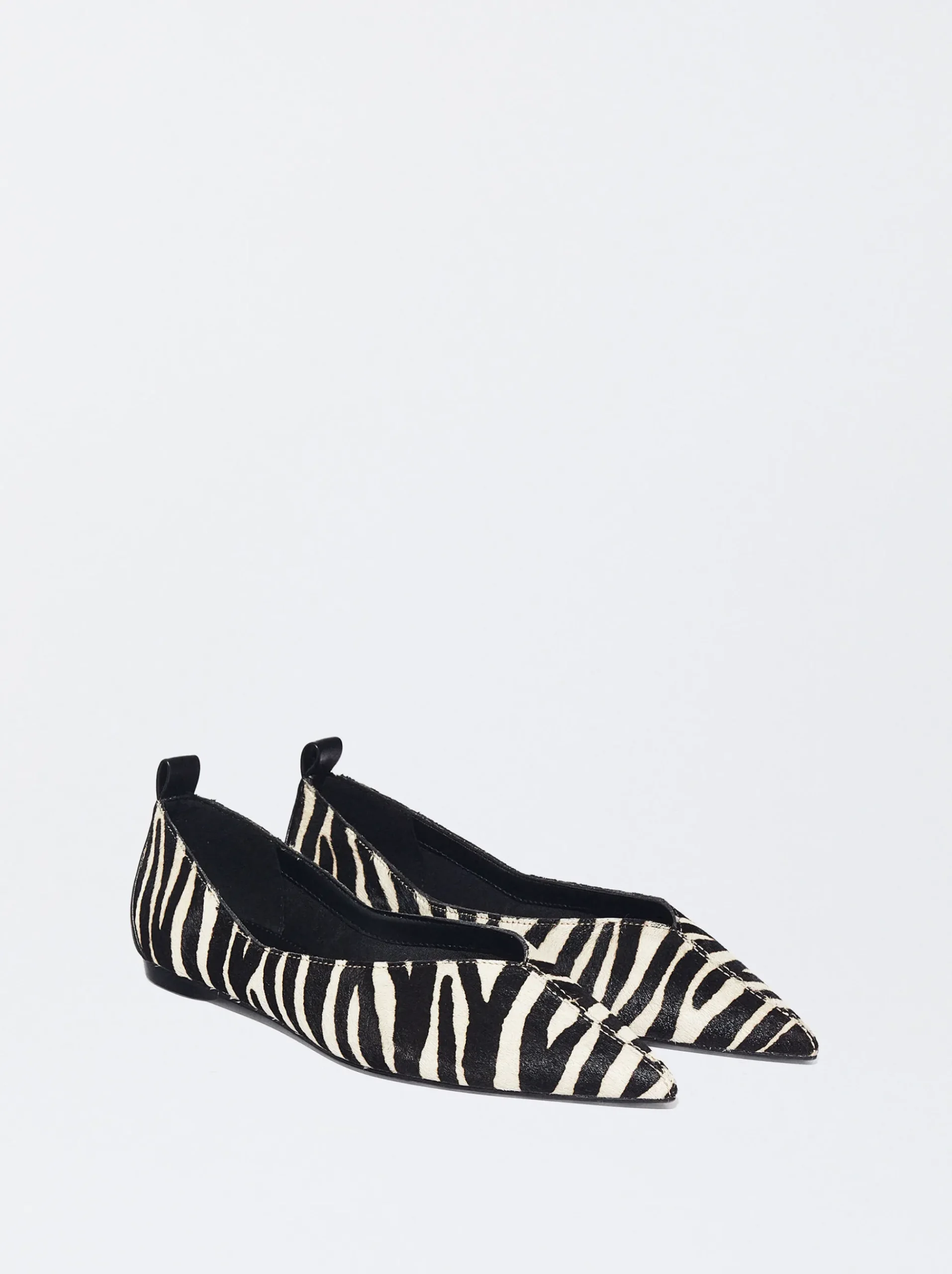 PARFOIS Raffinierter Modeschmuck|Lange Ohrringe>Ballerina Aus Leder Mit Animal-Print Schwarz