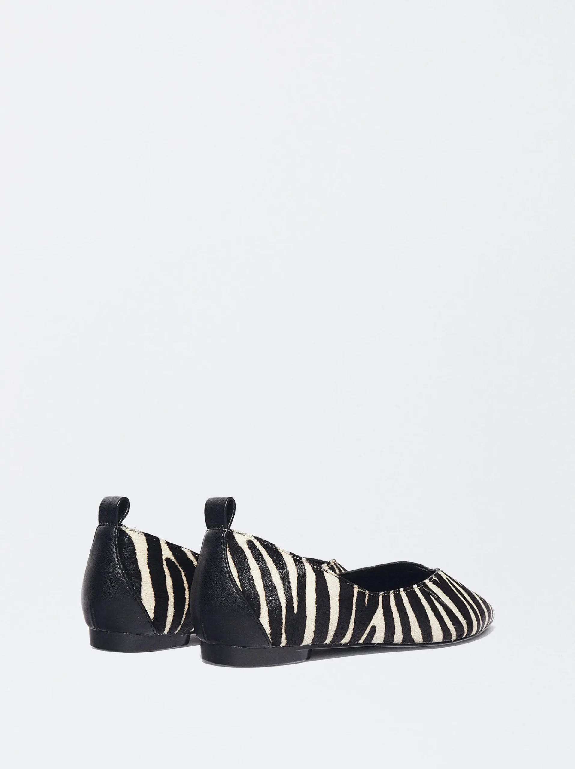 PARFOIS Raffinierter Modeschmuck|Lange Ohrringe>Ballerina Aus Leder Mit Animal-Print Schwarz