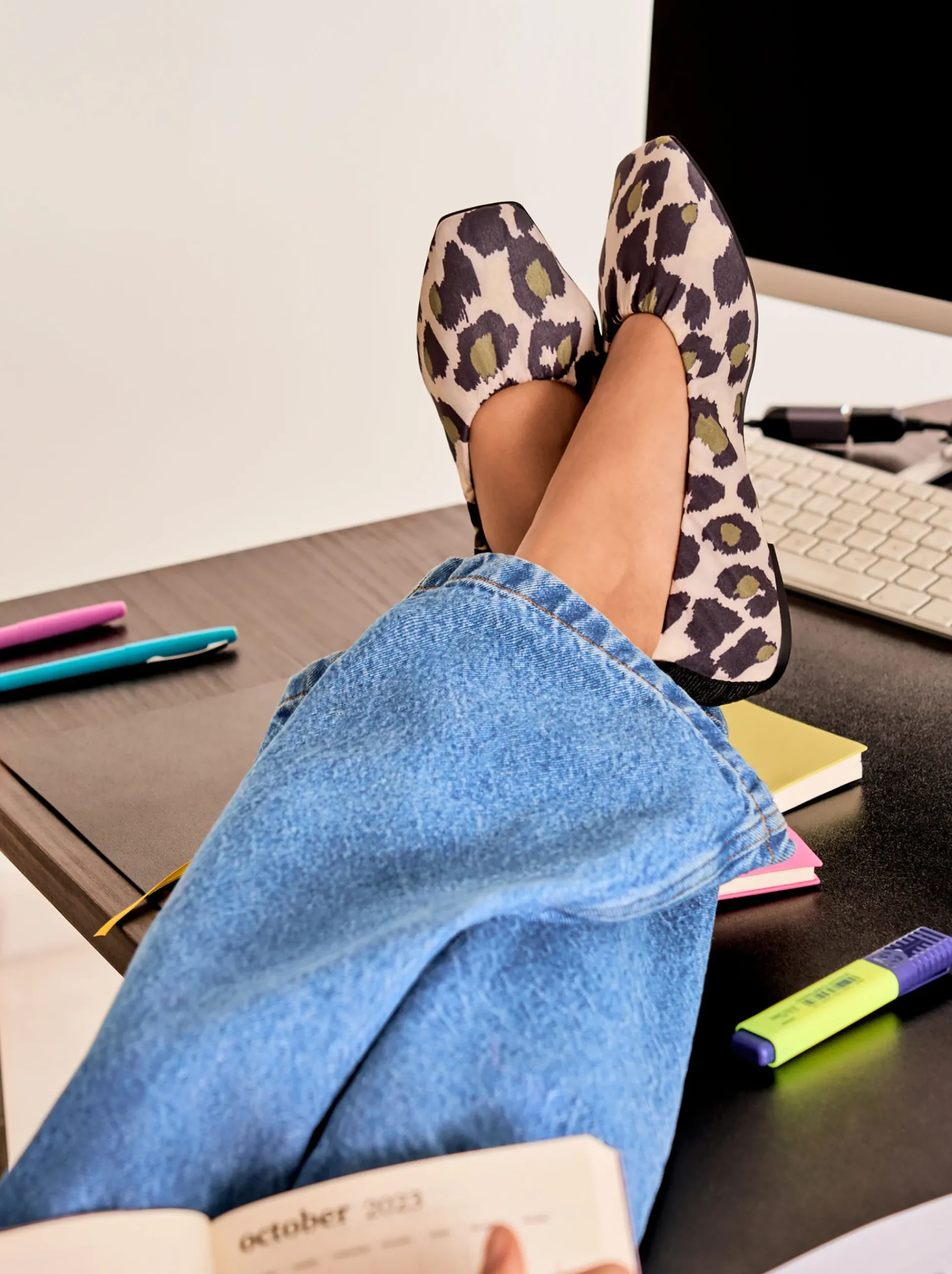 PARFOIS Raffinierter Modeschmuck|Ringe>Ballerinas Aus Nylon Mit Tierprint Mehrfarbig