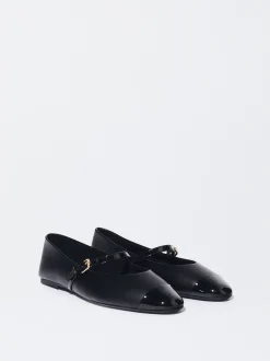 PARFOIS Raffinierter Modeschmuck|Lange Ohrringe>Ballerinas Mit Schnalle Schwarz