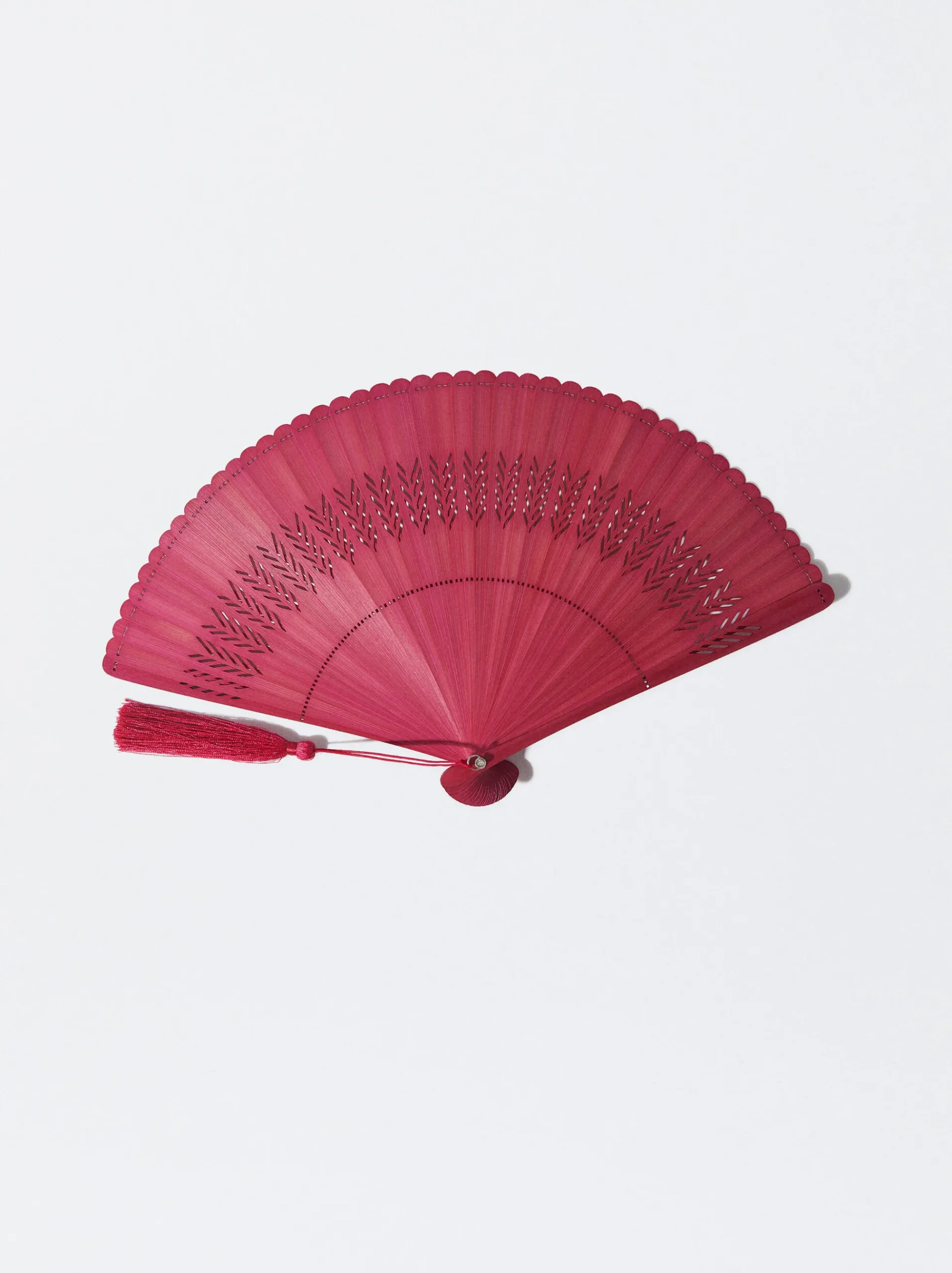 PARFOIS Fächer>Bambusfächer Mit Lochmuster Rosa