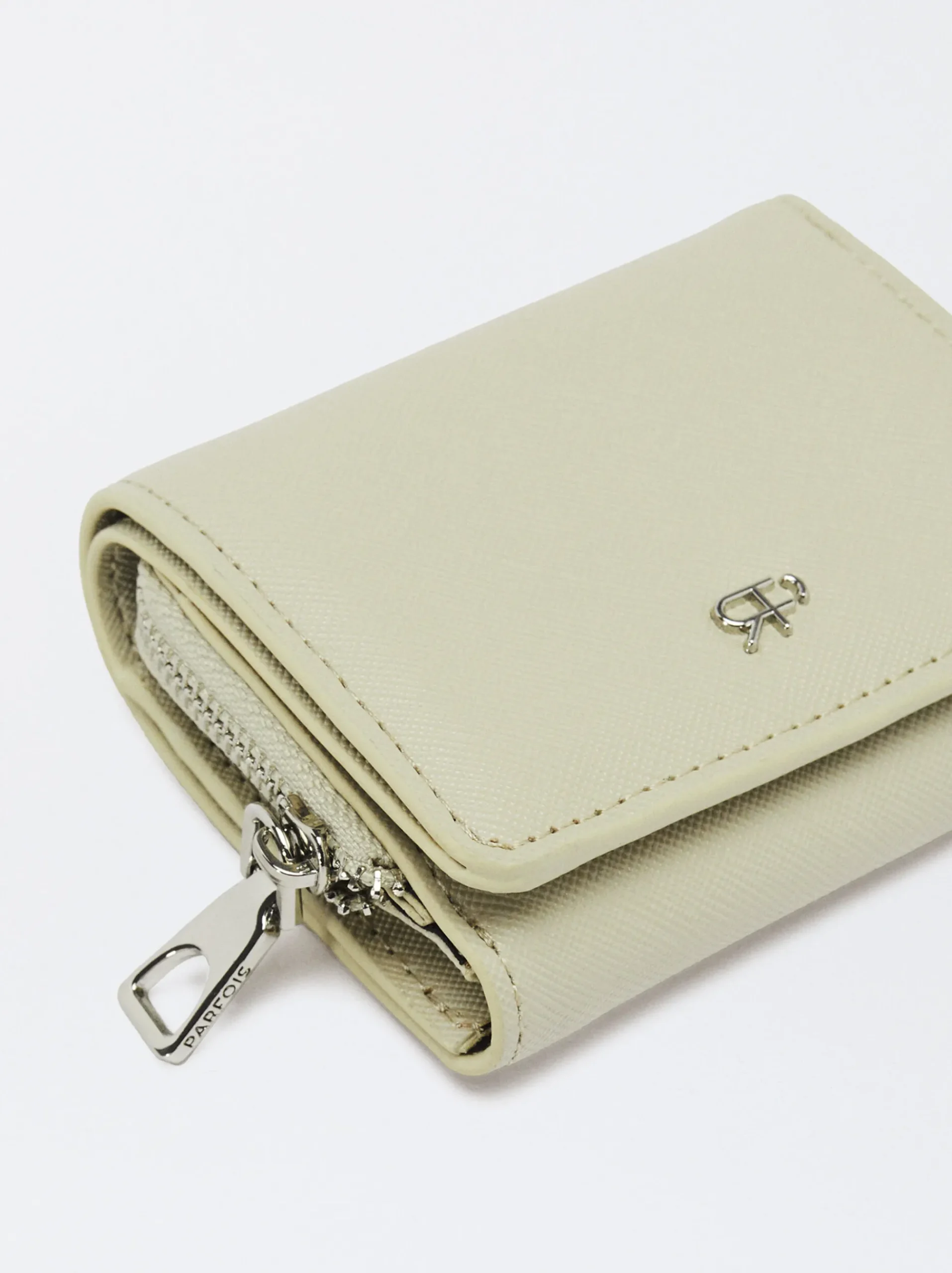 PARFOIS Goldfarbene Uhren>Basic Brieftasche Ekrü
