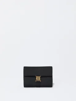 PARFOIS Goldfarbene Uhren>Basic Brieftasche Schwarz