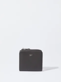 PARFOIS Goldfarbene Uhren>Basic Brieftasche Schwarz