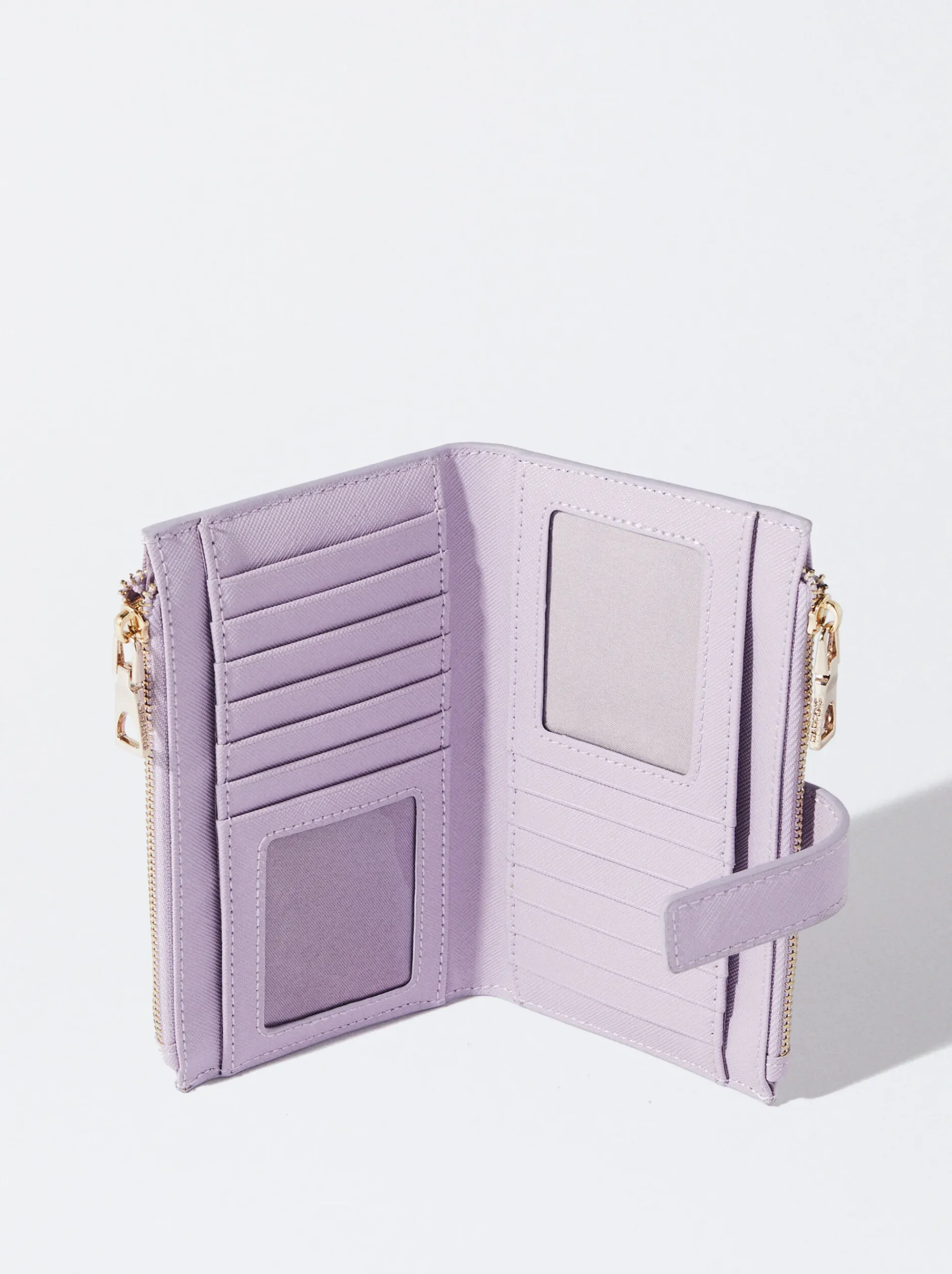PARFOIS Goldfarbene Uhren>Basic Brieftasche Lila