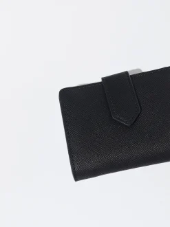 PARFOIS Goldfarbene Uhren>Basic Brieftasche Schwarz