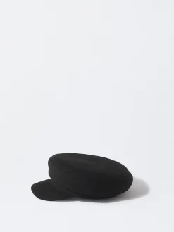PARFOIS Raffinierter Modeschmuck|Lange Halsketten>Baskenm&uuml;tze Aus 100 % Baumwolle Schwarz