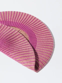 PARFOIS Kartenetuis>Baskenm&uuml;tze Aus Strick Fuchsia