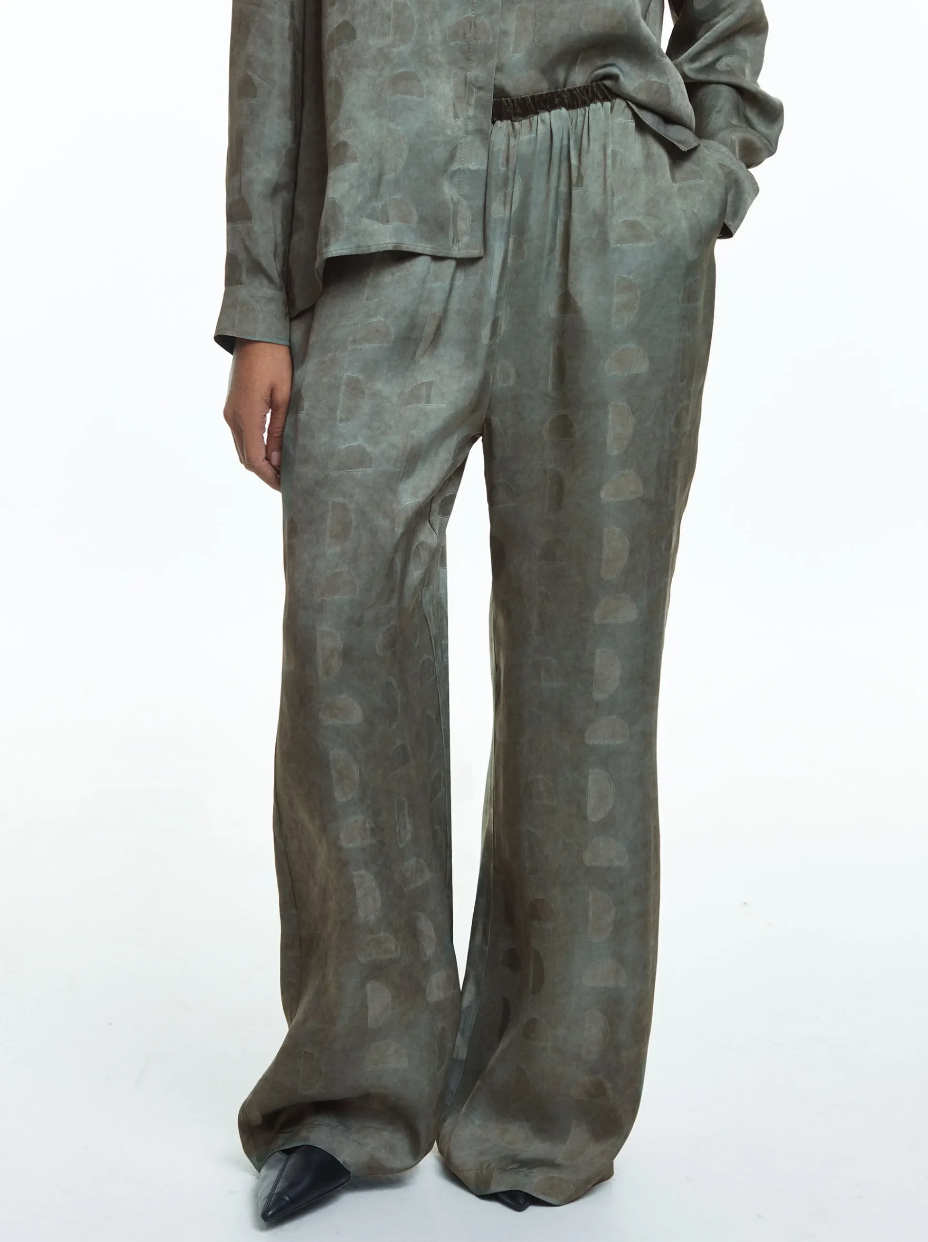 PARFOIS Strick|Tops und Shirts>Bedruckte Hose Grün