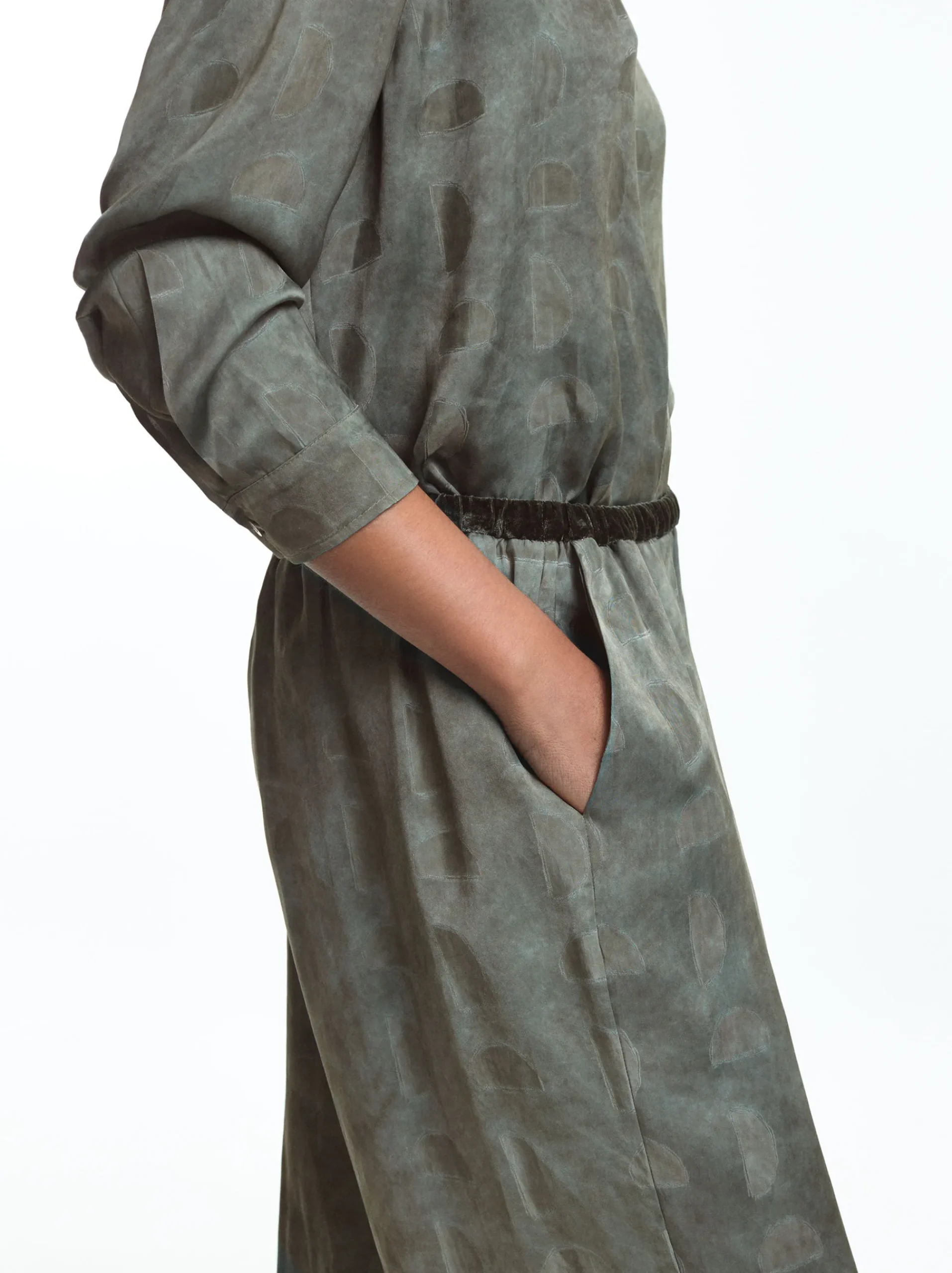 PARFOIS Strick|Tops und Shirts>Bedruckte Hose Grün