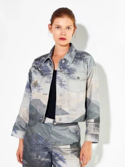 PARFOIS Umhängetaschen>Bedruckte Jacke Aus 100 % Baumwolle Mehrfarbig