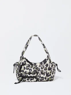 PARFOIS Basics|Umhängetaschen>Bedruckte Schultertasche Aus Nylon Mehrfarbig