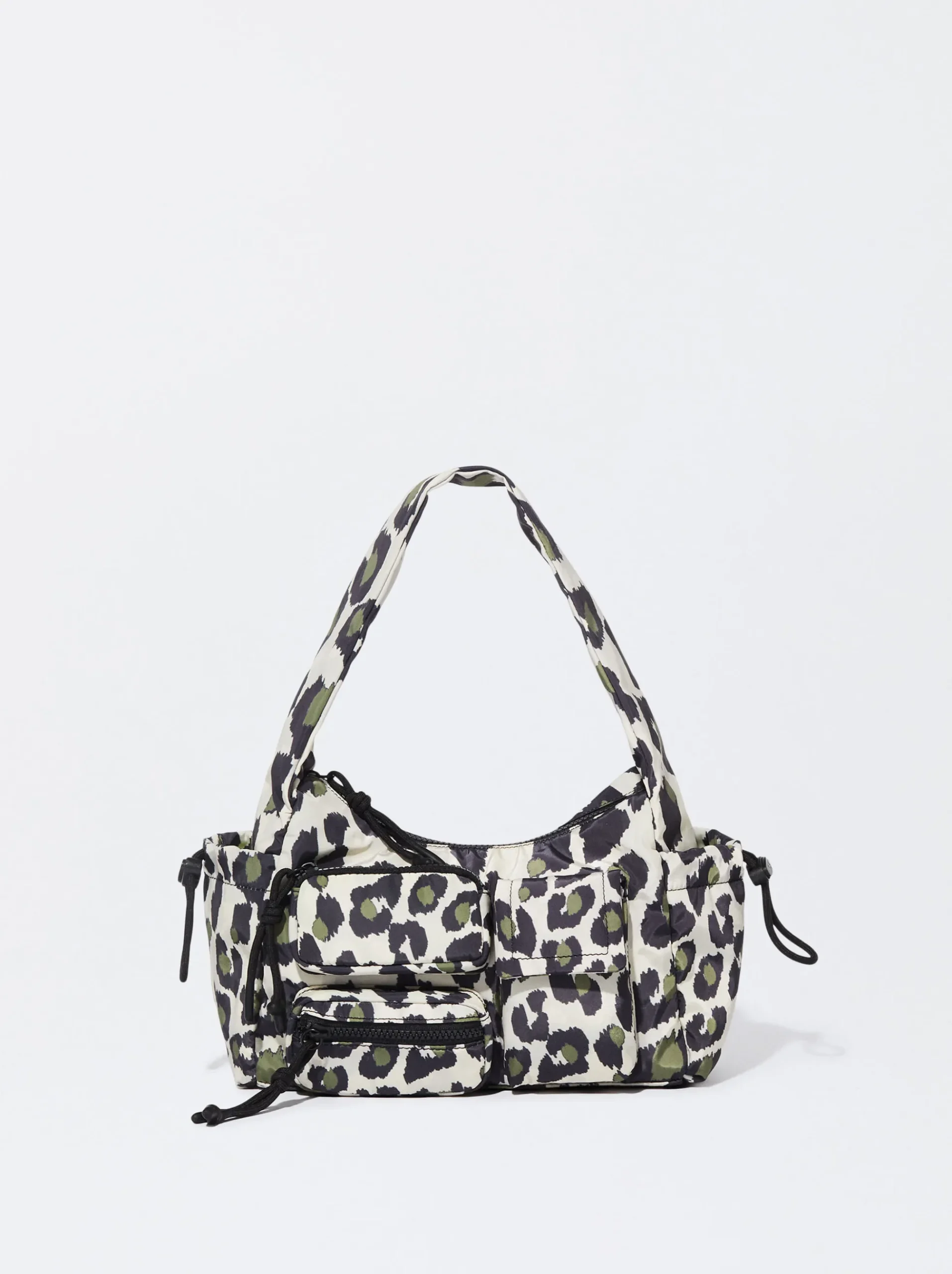 PARFOIS Basics|Umhängetaschen>Bedruckte Schultertasche Aus Nylon Mehrfarbig