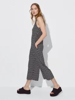 PARFOIS Kleider>Bedruckter Jumpsuit Schwarz