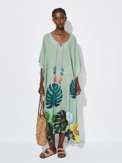 PARFOIS Umhängetaschen>Bedruckter Kaftan Mit Pompons Mehrfarbig
