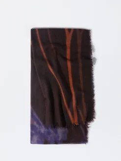 PARFOIS Printed>Bedruckter Schal Aus Wolle Bordeaux