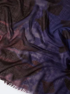 PARFOIS Printed>Bedruckter Schal Aus Wolle Bordeaux