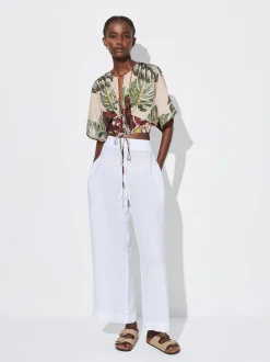 PARFOIS Schultertaschen>Bedrucktes Crop-Top Mehrfarbig