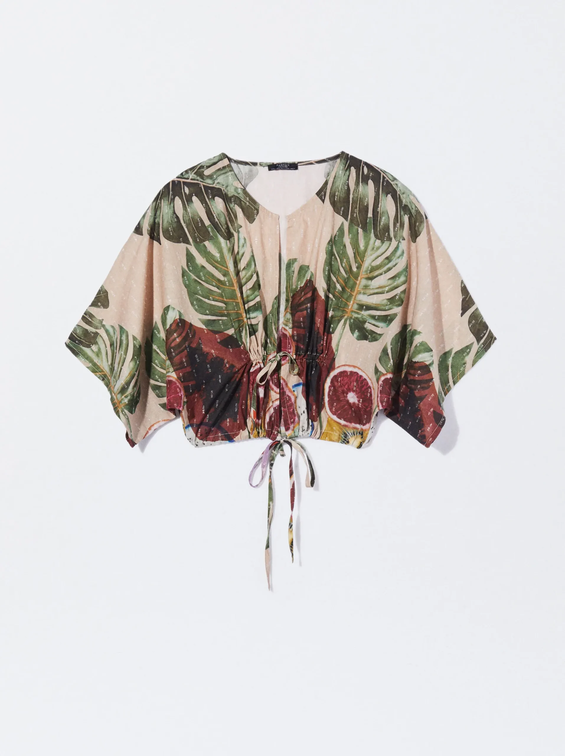 PARFOIS Schultertaschen>Bedrucktes Crop-Top Mehrfarbig