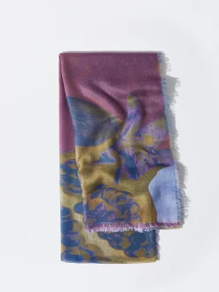 PARFOIS Printed>Bedrucktes Halstuch Bordeaux