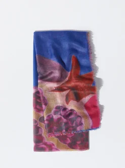 PARFOIS Printed>Bedrucktes Halstuch Blau