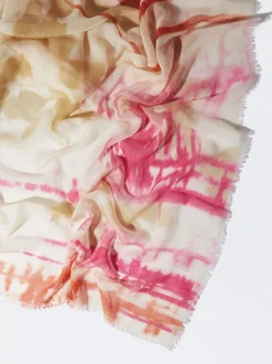 PARFOIS Printed>Bedrucktes Halstuch Rosa