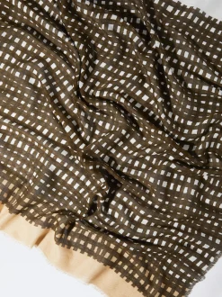 PARFOIS Schals|Schals>Bedrucktes Halstuch Aus Baumwolle Khaki