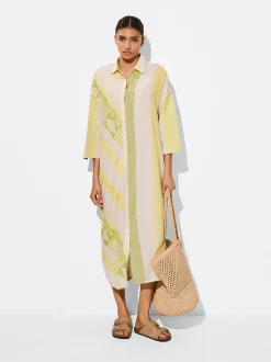 PARFOIS Schultertaschen>Bedrucktes Hemdkleid Mehrfarbig