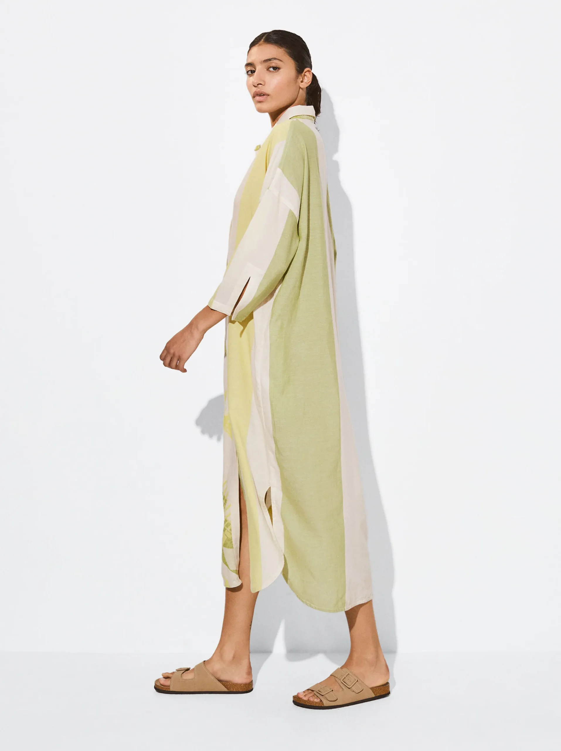 PARFOIS Schultertaschen>Bedrucktes Hemdkleid Mehrfarbig