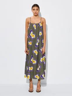 PARFOIS Schultertaschen>Bedrucktes Hemdkleid Mehrfarbig